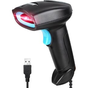 Barcode Scanner USB 1D Wired CCD Barcode Reader Supports Screen Scan Bar Code Scanners for Store, Supermarket, Warehouse-U1
