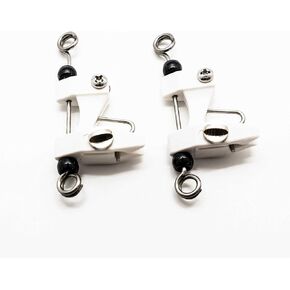 Bimini Lures Outrigger Release Clips Set of 2 Adjustable -New Sleek Version!- Downrigger- Kite - Outrigger