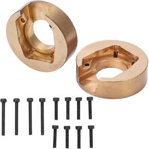 RiToEasysports RC Car Brass Counterweight, 1Pair Brass Counterweight RC Wheel Knuckle for Absima Sherpa 1/10 Climbing Car Upgrade Parts