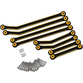 Heavy Brass High Clearance Links Chassis Rod Set for 1/24 RC Crawler SCX24 AXI90081 Deadbolt AXI00004 B17 Upgrade Parts