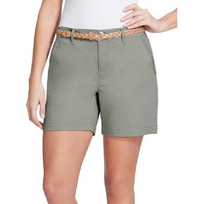 Gloria Vanderbilt Women's Nimah Belted Short (14, Sage Moss/Green) in Kuwait