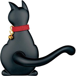 Nagasawa Animal Door Lever (CAT Model, Silver) for cat Lovers Meow" (cat) Model