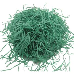 Green Crinkle Cut Paper Shred for Packing Filler Gift Wrap Basket Crinkle Raffia Paper for Packaging 3.5 OZ