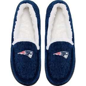 FOCO New England Patriots Chunky Knit Moccasin - Womens Large