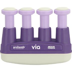 VIA Hand Exerciser, Finger Exerciser (Hand Grip Strengthener), Spring-Loaded, Finger-Piston System, Isolate and Exercise Each Finger
