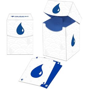 Ultra Pro - Mana 8 100+ Deck Box - Island for Magic: The Gathering, Stores & Holds 100 Standard Sized Cards, Durable Protective Collector's Game Deck Card Holder Box