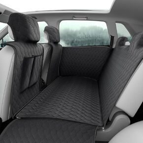 D-Lumina Dog Seat Covers for Tesla Model 3 2018-2023, Model Y 2020-2023, Waterproof Pet Seat Cover Protector Scratchproof Nonslip, Dog Car Hammock with Mesh Window for Tesla Model Y Model 3 Back Seat
