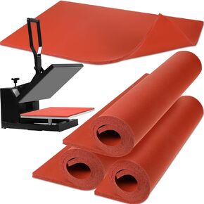 2 Pcs 16×24 Inch Silicone Heat Press Mat, Thick Cuttable Heat Press Pad, 280℃/536℉ Silicone Material Mat for Flat Heat Press Transfer Machine Accessory (16''x24'', 0.32" Thickest)
