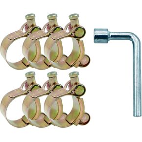 6 عبوات 29-31 مم معرف نطاق T-Bolt خرطوم المشبك مع مفاتيح الربط، 304 الفولاذ المقاوم للصدأ الثقيلة الأذن المشبك أنبوب المشبك قابل للتعديل الأنابيب المشابك ل1.1 ''-1.2'' ديا مجموعة خرطوم in Kuwait