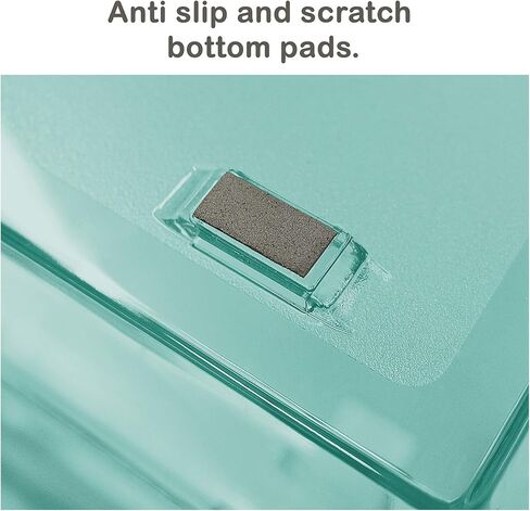 Acrimet Facility 3 Tier Letter Tray تحميل أمامي، منظم ملفات سطح المكتب، بلاستيك (لون أخضر شفاف) in Saudi Arabia