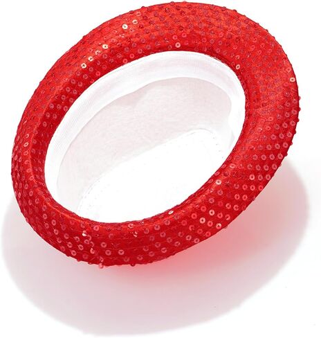 قبعة فيدورا بالترتر من Glamourstar للنساء والرجال، قبعات كلاسيكية لرقص الجاز والديسكو in Kuwait