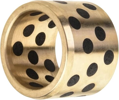 Oilless Bushings Sleeve Bearing Solid Friction Oilless Bushing 0.78in Bore x 1.02in OD x 0.78in Length Plain Bearings Wrapped Bushing Carbon Steel Base 0410 Sleeve Bearings in Saudi Arabia