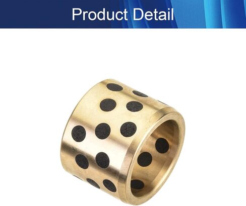 Oilless Bushings Sleeve Bearing Solid Friction Oilless Bushing 0.78in Bore x 1.02in OD x 0.78in Length Plain Bearings Wrapped Bushing Carbon Steel Base 0410 Sleeve Bearings in Saudi Arabia