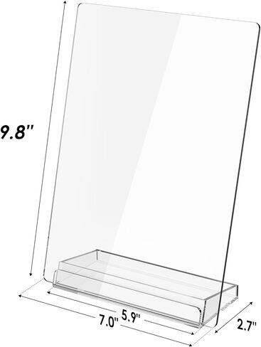 MaxGear Acrylic Desktop Whiteboard 9.8" x 7", Desk White Board with Storage, Clear Dry Erase Board for Office, Home, School, Compact Desk Buddy, Reusable Whiteboard for Planning, Memos & to-Do Lists in Saudi Arabia