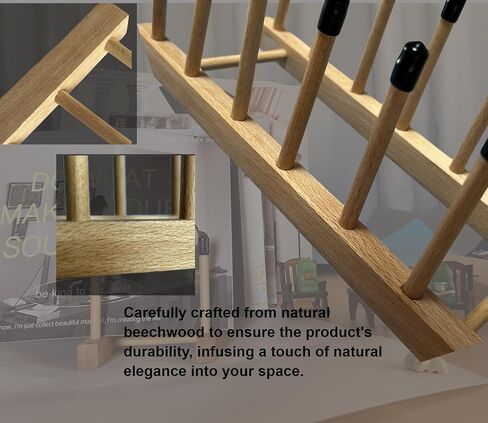 2 حزمة من رف تخزين سجلات الفينيل الخشبي - حامل سجل وحامل مشغل - يحمل ما يصل إلى 60 LPs - قم بتنظيم مجموعة الفينيل الخاصة بك مع تصميم الكرسي الأصلي هذا - هدية لمحبي الفينيل in Kuwait