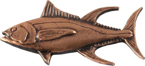 Yellowfin Tuna, Fish Pin, Pewter, 2", S011, Hawaiian, Thunnus albacares, Pelagic Marine Fish, Saltwater, Lapel, Hat, Pins, Brooch, Jewelry, Gift, 100% Handmade in the USA, Over 200 Fish Designs Available. in Saudi Arabia