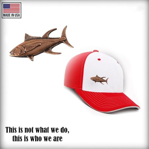 Yellowfin Tuna, Fish Pin, Pewter, 2", S011, Hawaiian, Thunnus albacares, Pelagic Marine Fish, Saltwater, Lapel, Hat, Pins, Brooch, Jewelry, Gift, 100% Handmade in the USA, Over 200 Fish Designs Available. in Saudi Arabia