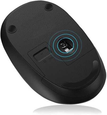 MiraCase Comfortable 2.4 GHz Long Range Silent Wireless Mouse | 1600 DPI | 30ft Working Distance | Battery Included | Black in Saudi Arabia