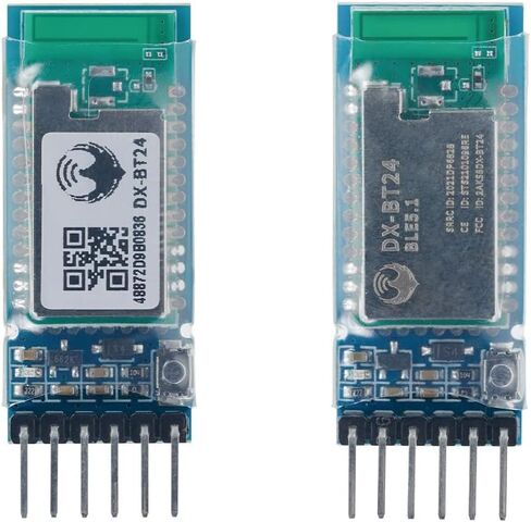زوج من وحدة بلوتوث DX-BT24-A BLE 5.1 ​​لجهاز إرسال واستقبال Arduino Master and Slave اللاسلكي بتقنية البلوتوث RF الاتصالات التسلسلية عبر البلوتوث المتوافقة مع Android/iOS in Kuwait