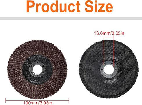 20 قطعة من عجلة طحن الصنفرة، قرص قلاب مقاس 4 بوصة، قرص صنفرة قلاب، عجلة طحن 60 حبيبة لصنفرة الخشب والمعادن in Kuwait