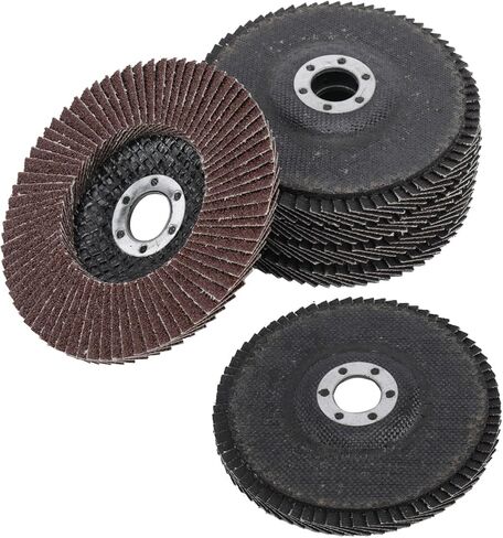 20 قطعة من عجلة طحن الصنفرة، قرص قلاب مقاس 4 بوصة، قرص صنفرة قلاب، عجلة طحن 60 حبيبة لصنفرة الخشب والمعادن in Kuwait