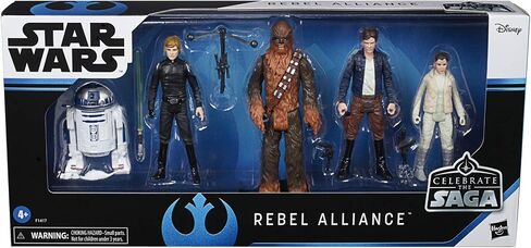 STAR WARS Celebrate The Saga Toys Rebel Alliance Figure Set, 3.75-Inch-Scale Collectible Action Figure 5-Pack, Toys for Kids Ages 4 & Up (Amazon Exclusive) in Saudi Arabia