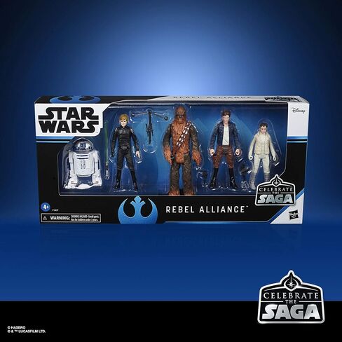 STAR WARS Celebrate The Saga Toys Rebel Alliance Figure Set, 3.75-Inch-Scale Collectible Action Figure 5-Pack, Toys for Kids Ages 4 & Up (Amazon Exclusive) in Saudi Arabia
