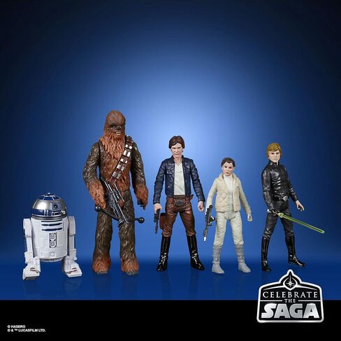 STAR WARS Celebrate The Saga Toys Rebel Alliance Figure Set, 3.75-Inch-Scale Collectible Action Figure 5-Pack, Toys for Kids Ages 4 & Up (Amazon Exclusive) in Saudi Arabia