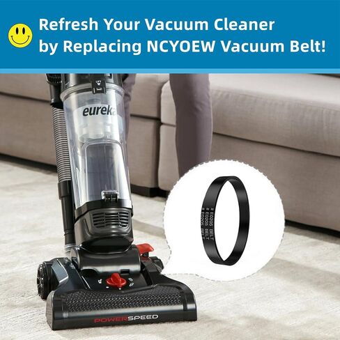 Replacement Belt for Eureka Vacuum, Part E0205 Belts for Eureka Power Speed Vacuum NEU182B, NEU182A, NEU188A, NEU181, NEU180, NEU180B, NEU182, NEU186, NEU188, Pack of 3 in Kuwait