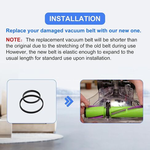 مجموعة حزام بديلة لـ Bissell 3071 PowerForce PowerBrush Pet XL، منظف سجاد الحيوانات الأليفة TurboClean DualPro 3067، 30673، 3072، 3109، قطعة بديلة 1626502 و1626486 (مجموعتان) in Kuwait