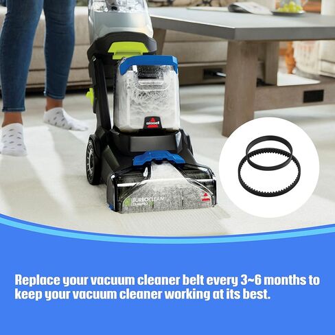 مجموعة حزام بديلة لـ Bissell 3071 PowerForce PowerBrush Pet XL، منظف سجاد الحيوانات الأليفة TurboClean DualPro 3067، 30673، 3072، 3109، قطعة بديلة 1626502 و1626486 (مجموعتان) in Kuwait