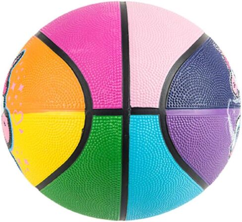 كرة سلة مطاطية صغيرة من Mozlly ملونة سحرية على شكل وحيد القرن، قابلة للنفخ مقاس 9.5 بوصة للتدريب على الرماية وممارسة الألعاب الداخلية والخارجية ولعب كرة دودج للفتيات in Kuwait