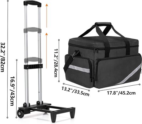 Trunab Rolling Medical Equipment Storage Bag,First Aid Kits Bag for Nurses and Doctors,EMT, EMS in Saudi Arabia