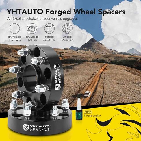 فواصل العجلات المركزية YHTAUTO 6x5.5 مقاس 1.5 بوصة تناسب موديلات Chevy وGMC وCadillac وSilverado وSierra وEscalade وTahoe وYukon وفواصل الإطارات 6x139.7 مم M14x1.5 ترصيع، 78.1 مم محور تتحمل 6 عروة 4 قطع محولات in Saudi Arabia