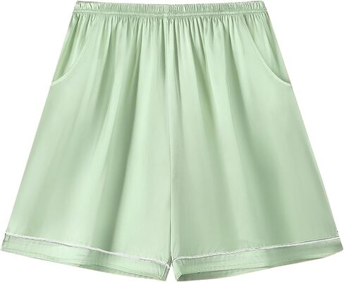 Schbbbta Pajama Set for Kid Girl Silk Satin Button-up Pajama Sleepwear Nightwear Loungewear Clothes Set, Green, 9-10 Years = Tag 150 in Saudi Arabia