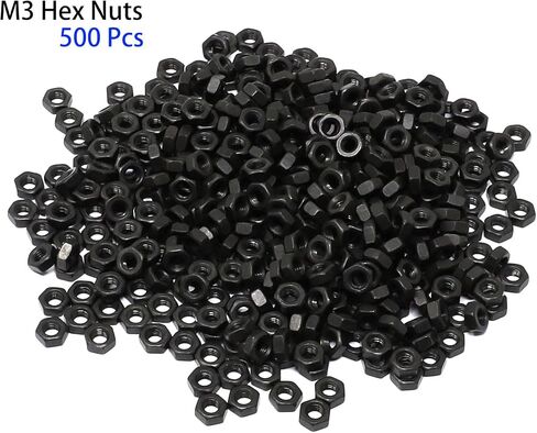 Iexcell 1500 قطعة M3 x 6/8/10/12/14/16/20/25/30/35/40/45/50 سبيكة فولاذية 10.9 درجة مقبس سداسي الشكل وزر غطاء رأس ومسامير وصواميل وغسالات متنوعة، لمسة نهائية من أكسيد الأسود in Saudi Arabia