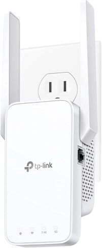 موسع واي فاي TP-Link AC750 (RE215)، يغطي ما يصل إلى 1500 قدم مربع و20 جهازًا، مكرر لاسلكي مزدوج النطاق للمنزل، معزز إشارة الإنترنت مع منفذ إيثرنت (متجدد) in Kuwait