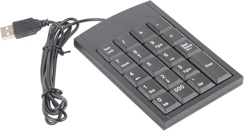 لوحات مفاتيح رقمية USB، لوحة أرقام صغيرة محمولة نحيفة للوحة المفاتيح للمكتب 19 مفتاحًا لوحات مفاتيح رقمية USB لأجهزة الكمبيوتر المحمول والكمبيوتر المكتبي in Saudi Arabia