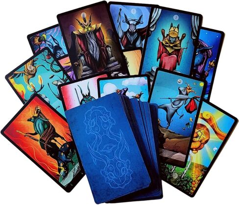 Lepus Tarot، التارو الحديث، بطاقات أوراكل، الأرنب، الأرنب، المنحرف، بطاقات التارو مع كتاب دليل (الإصدار الأساسي) in Kuwait