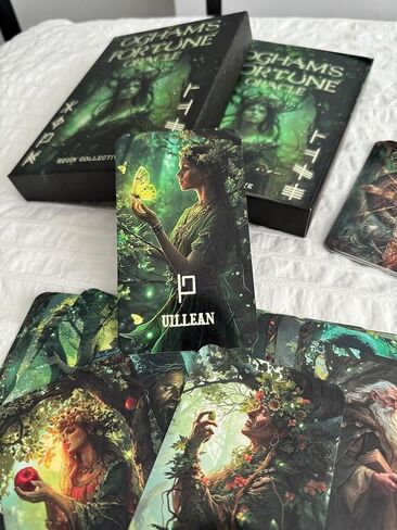 بطاقات أوغام فورتشن أوراكل سلتيك مع دليل كتاب الأحرف الرونية كتاب سلتيك فورتشن أوراكل روح أوراكل ديك in Kuwait