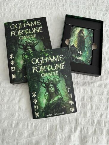 بطاقات أوغام فورتشن أوراكل سلتيك مع دليل كتاب الأحرف الرونية كتاب سلتيك فورتشن أوراكل روح أوراكل ديك in Kuwait