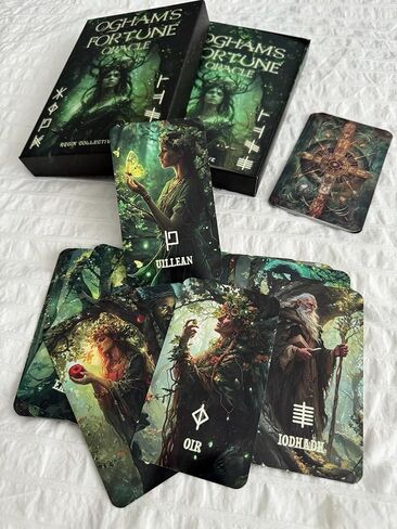 بطاقات أوغام فورتشن أوراكل سلتيك مع دليل كتاب الأحرف الرونية كتاب سلتيك فورتشن أوراكل روح أوراكل ديك in Kuwait