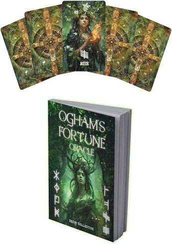 بطاقات أوغام فورتشن أوراكل سلتيك مع دليل كتاب الأحرف الرونية كتاب سلتيك فورتشن أوراكل روح أوراكل ديك in Kuwait
