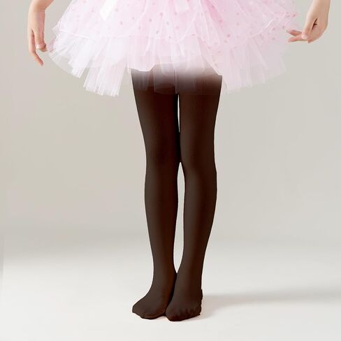 EPEIUS Ballet Tights for Girls 90D Footed Dance Tights Toddler Ultra Soft School Stockings Kids Leggings 3T-14 Years Old in Saudi Arabia
