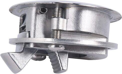 Amarine Made 2 بوصة مزلاج سحب دافق من الفولاذ المقاوم للصدأ مستدير من أجل RV Boat Marine Deck Hatch 1/4 بوصة خزانة باب سحب قفل حزمة من 2 in Saudi Arabia
