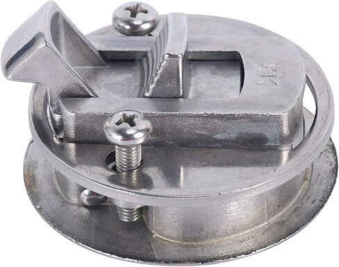 Amarine Made 2 بوصة مزلاج سحب دافق من الفولاذ المقاوم للصدأ مستدير من أجل RV Boat Marine Deck Hatch 1/4 بوصة خزانة باب سحب قفل حزمة من 2 in Saudi Arabia