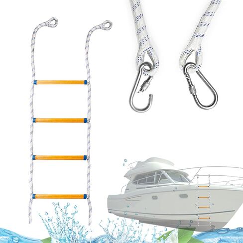 Portable Boat Rope Ladder for Inflatable Boat, Kayak, Motorboat, Canoeing (4 Step) in Kuwait