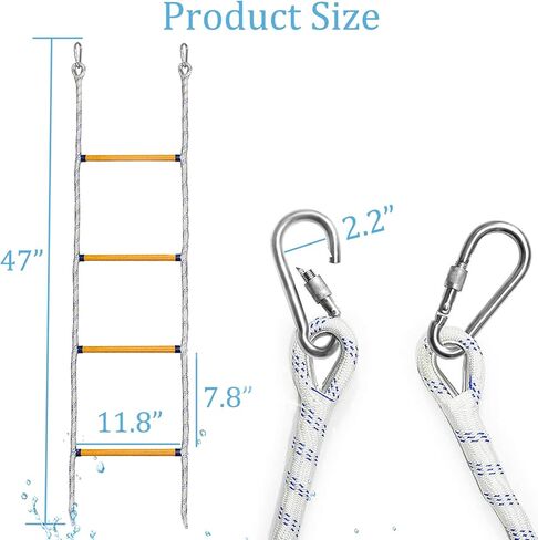 Portable Boat Rope Ladder for Inflatable Boat, Kayak, Motorboat, Canoeing (4 Step) in Kuwait