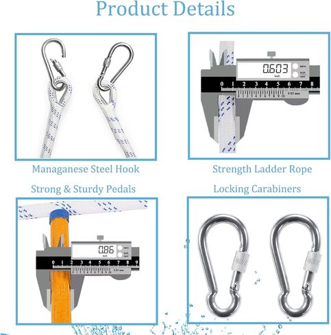 Portable Boat Rope Ladder for Inflatable Boat, Kayak, Motorboat, Canoeing (4 Step) in Kuwait