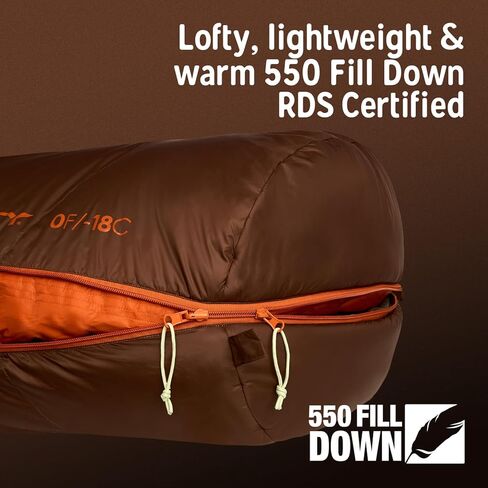 كيس نوم Kelty Supernova 0 درجة للأسفل، صغير الحجم + خفيف الوزن، شكل واسع لجميع أنواع الجسم وأوضاع النوم، أقمشة معاد تدويرها، 2024 in Kuwait